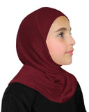 Wholesale 1 Dozen Girl's Amira Hijab 1 piece Khatib Cotton