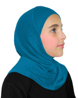 Wholesale 1 Dozen SMALL GIRL  Amira Hijab 1 piece Cotton Kids Hijab UP TO 6 YEARS OLD