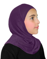 Wholesale 1 Dozen SMALL GIRL  Amira Hijab 1 piece Cotton Kids Hijab UNDER 6 YEARS OLD