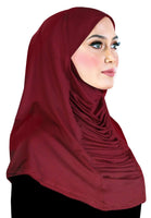 large hijab plus size stretchy lycra headscarf amira pull on islamic cover