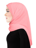 rose pink Salma Chiffon Square Scarf Hijab