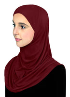 Wholesale 1 Dozen Cotton Amira Hijab 1 piece Junior's Size NEW & IMPROVED (formerly Pre-teen)