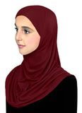 Wholesale 1 Dozen Cotton Amira Hijab 1 piece Junior's Size NEW & IMPROVED (formerly Pre-teen)