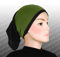 Wholesale Classic Poly Headbands in 12 Different Colors Black hijab cap is not included