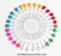 STAR Large Hijab Pins in Assorted Colors - MiddleEasternMall