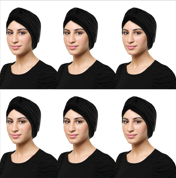 Wholesale Khatib Cotton Classic Turban ALL BLACK