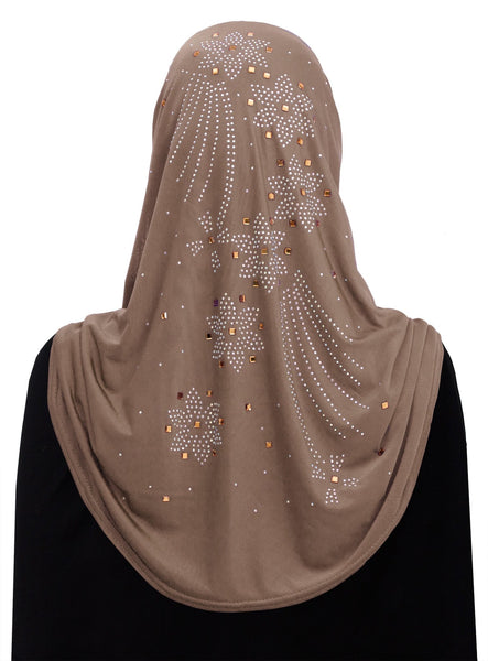 Aiyah Amira Hijab JUNIOR'S SIZE 1 piece Lycra pull on Hijab