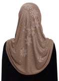 Wholesale 1 Dozen Aiyah Amira Hijab WOMEN'S 1 piece Lycra with Rhinestones