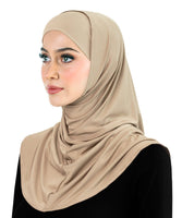 NEW 2024 Amira Hijab Silky LYCRA 2 piece Muslim Women's Head Scarf