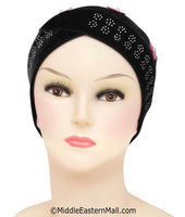 Velvet Venetian Turban Easy Pull-on Hijab Caps