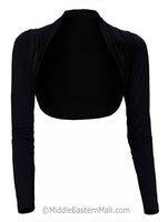 Women's Bolero Shrug in Black or White - CLOSEOUT CLEARANCE