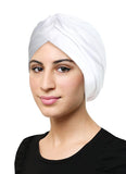 Wholesale Set of 6 Khatib Cotton Classic Turban Hijab ALL WHITE