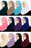 Wholesale 1 Dozen Aiyah Amira Hijab JUNIOR'S SIZE 1 piece Lycra with Rhinestones