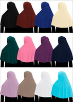 Wholesale 1 Dozen Khimar Hijab Women's LYCRA Amira 1 piece Elbow Length