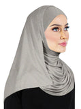 Winter Jersey Cotton Hijab Headscarf Long 72" x 24" Soft Warm