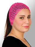 hot pink Crochet Headband Stretchy Elastic
