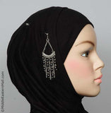 Byblos Fashion Hijab Scarf Pin in #16 Black