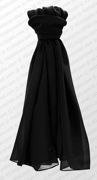 black hijab georgette scarves