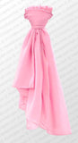 pink woman's hijab wrap square scarf georgette