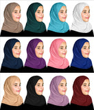 Wholesale 1 Dozen Girl's Khatib LYCRA Amira Hijab 1 piece