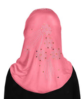 rhinestones on lycra 1 piece al amira girls hijab 