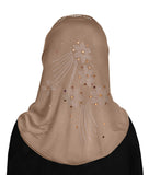 Wholesale 1 Dozen Aiyah Amira Hijab GIRL'S 1 piece Lycra with Rhinestones