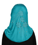Wholesale 1 Dozen Aiyah Amira Hijab GIRL'S 1 piece Lycra with Rhinestones