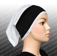 Hijab Headband with Mini-Studs #9 Black - MiddleEasternMall