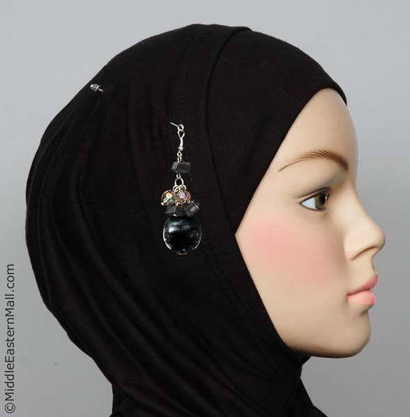 Amman Hijab Pin # 3 In Black - MiddleEasternMall