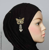 Butterfly Hijab Pin # 14  In Gold Tone - MiddleEasternMall