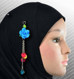 Rose Hijab Pin in #9 Blue