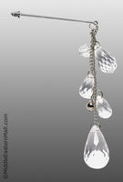 Large Crystal Hijab Pin in #4 Clear White