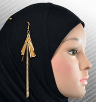 Asuka Hijab Pin # 10 in Gold - MiddleEasternMall