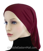 SMALL SIZE: wholesale one dozen LYCRA  Tube Hijab Caps in assorted colors CLEARANCE