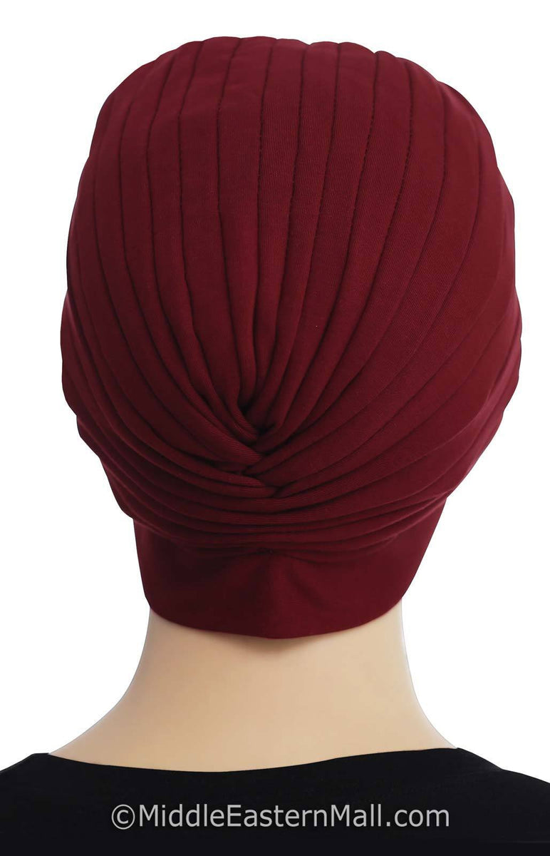 Khatib Large Classic Turban High quality Soft Cotton Chemo Cap with Pl ...