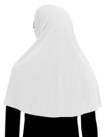 JUNIOR SIZE SMALL FACE OPRNING Khimar Hijab for Women COTTON Amira 1 piece Elbow Length Headscarf