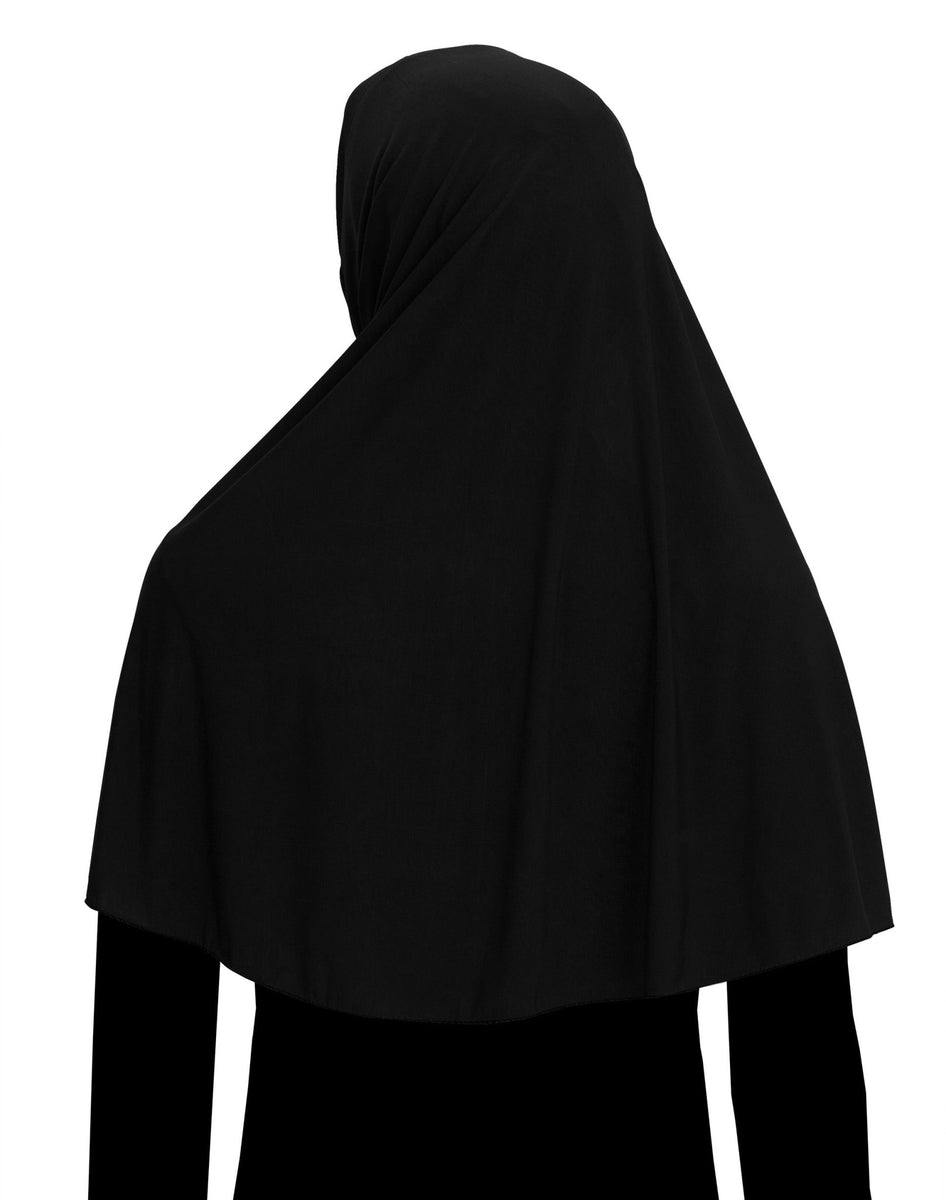 Black Khimar Amira Hijab in Lycra – MiddleEasternMall