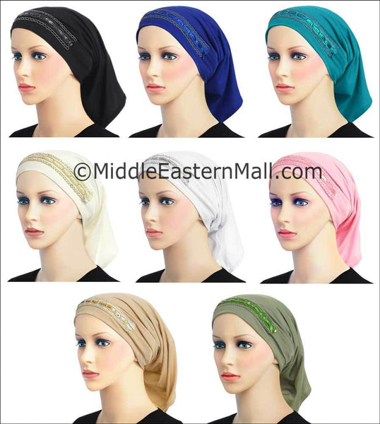 Wholesale Luxor Tube Hijab Caps  of 8, set of 16 and set of 24