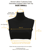 Black Mock Turtleneck Dickey Cotton Crop Top (wear underneath to cover neck & chest)