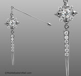 North Star Hijab Pin # 27 in Silver-Tone
