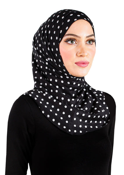 Polka Dot Print Women's Hijab 2 piece Amira