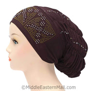 Royal Snood Lycra Hijab Cap Brown Rebel Design