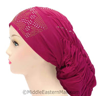 Royal Snood Lycra Hijab Cap Magenta Rebel Design