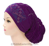 Royal Snood Lycra Hijab Cap Purple Rebel Design