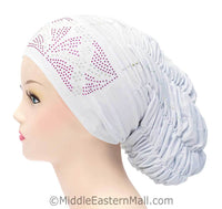 Royal Snood Lycra Hijab Cap Whie Rebel Design