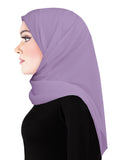 Lilac Salma Chiffon Square Scarf Hijab