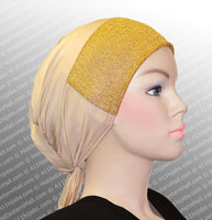 Sparkle Hijab Caps with Ties CLOSEOUT CLEARANCE