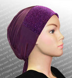 Sparkle Hijab Caps with Ties