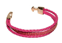Women's Leather Bracelets for Small to Medium Wrist Size