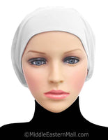 Wholesale set of 6 ALL BLACK Cotton Snood LARGE Khatib Underscarf Hijab Caps